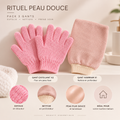 Pack douceur gants exfoliants